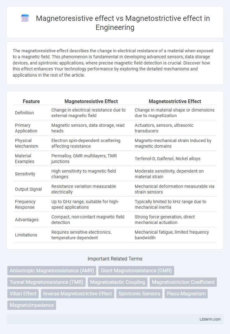 Magnetostrictive effect vs Magnetoresistive effect in Engineering - What is The Difference?
