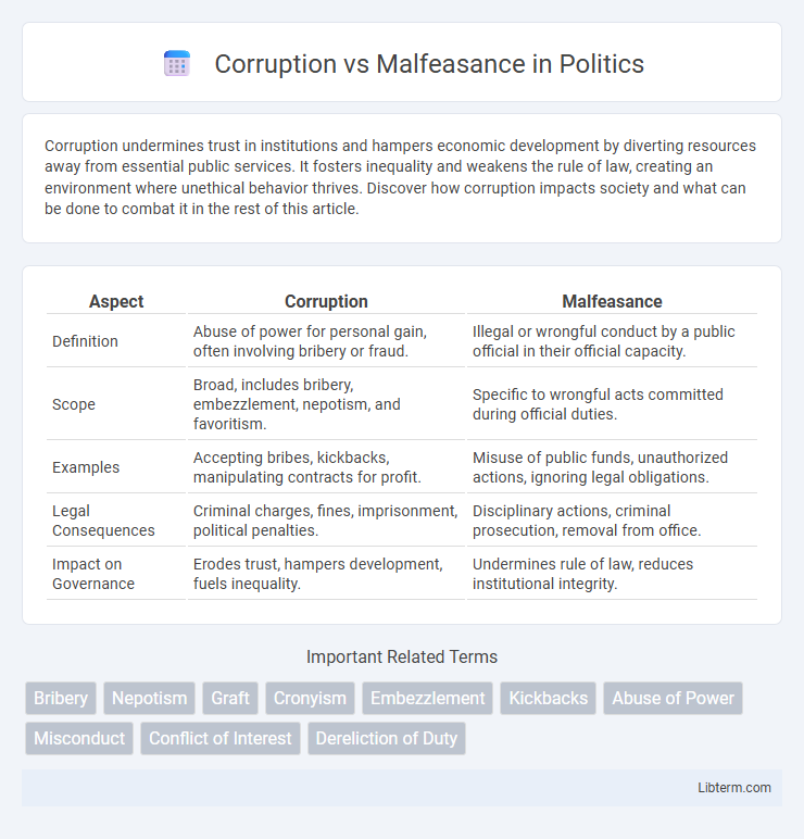 Malfeasance vs Corruption in Politics - What is The Difference?