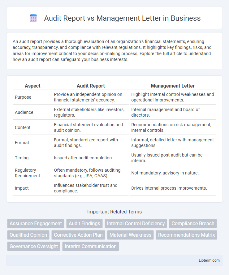 Management Letter vs Audit Report in Business - What is The Difference?