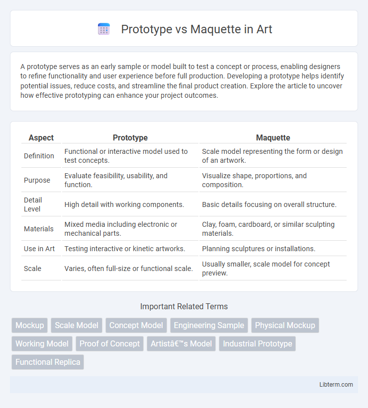 Maquette vs Prototype in Art - What is The Difference?