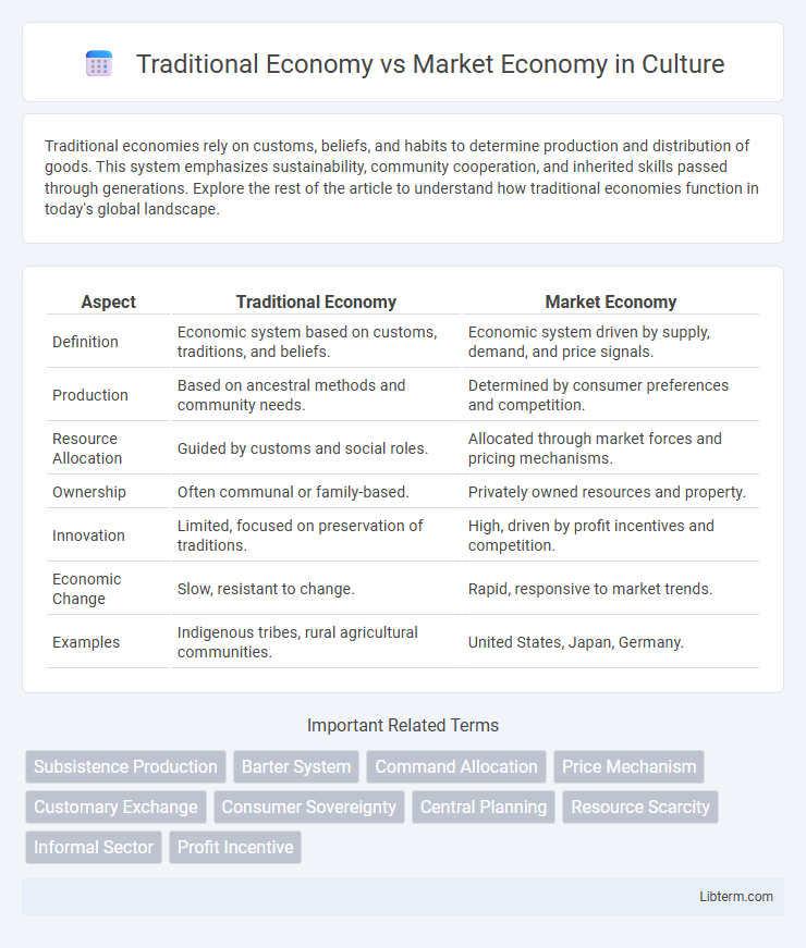 Market Economy vs Traditional Economy in Culture - What is The Difference?