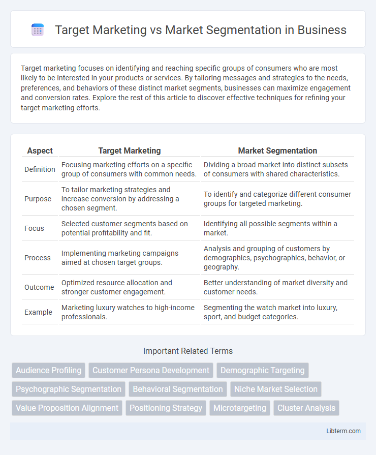 Market Segmentation vs Target Marketing in Business - What is The Difference?