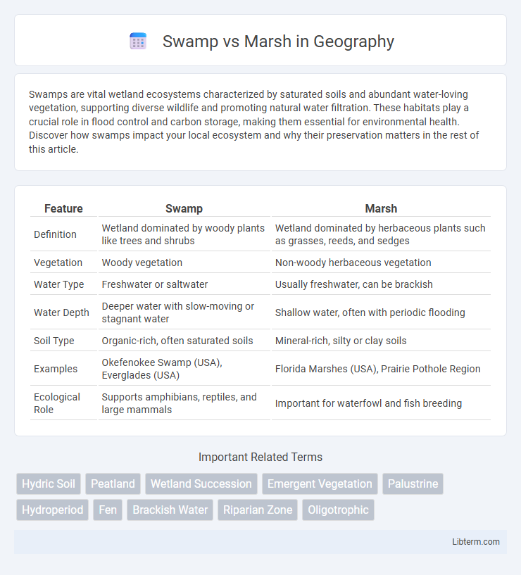 Marsh vs Swamp in Geography - What is The Difference?