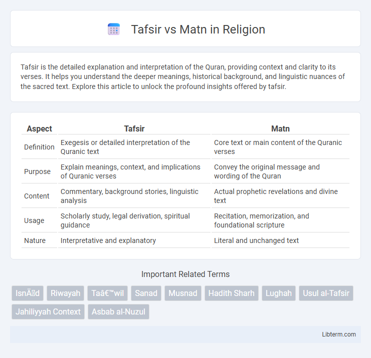Matn vs Tafsir in Religion - What is The Difference?