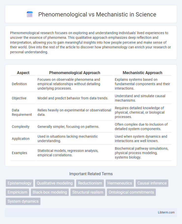 Mechanistic vs Phenomenological in Science - What is The Difference?