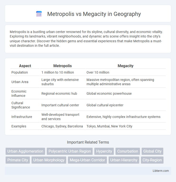 Megacity vs Metropolis in Geography - What is The Difference?
