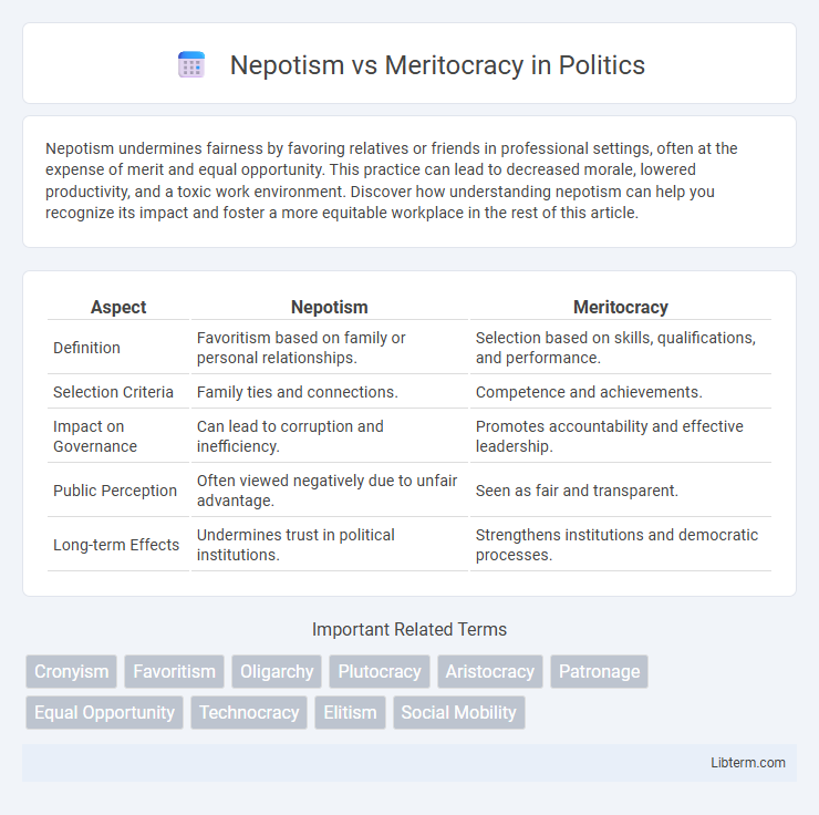 Meritocracy vs Nepotism in Politics - What is The Difference?