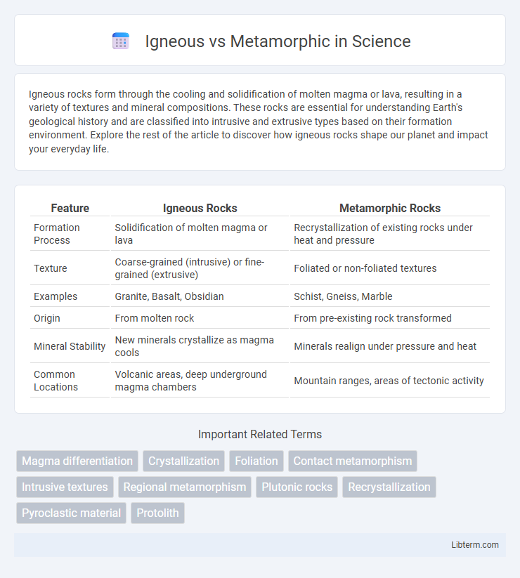 Metamorphic vs Igneous in Science - What is The Difference?