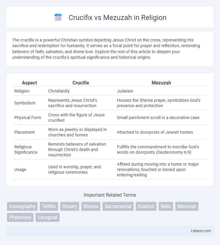 Mezuzah vs Crucifix in Religion - What is The Difference?