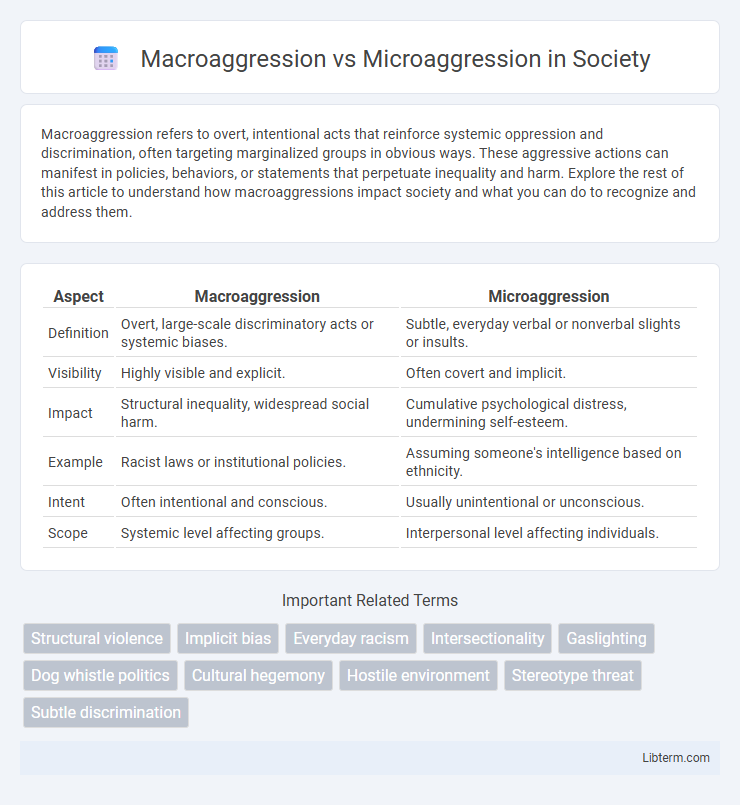 Microaggression vs Macroaggression in Society - What is The Difference?