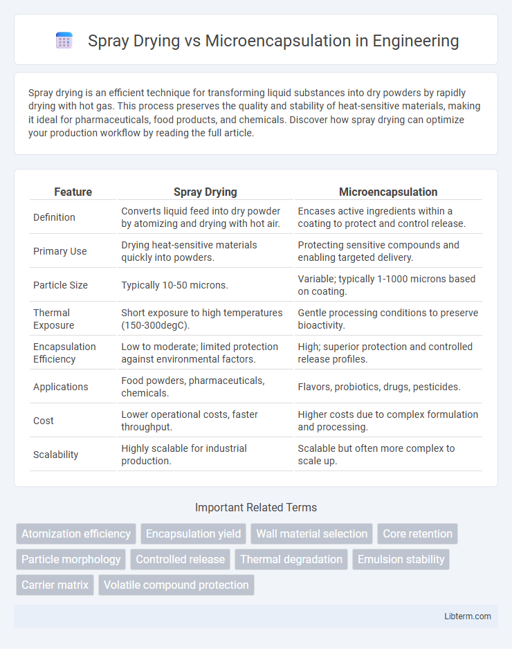 Microencapsulation vs Spray Drying in Engineering - What is The Difference?