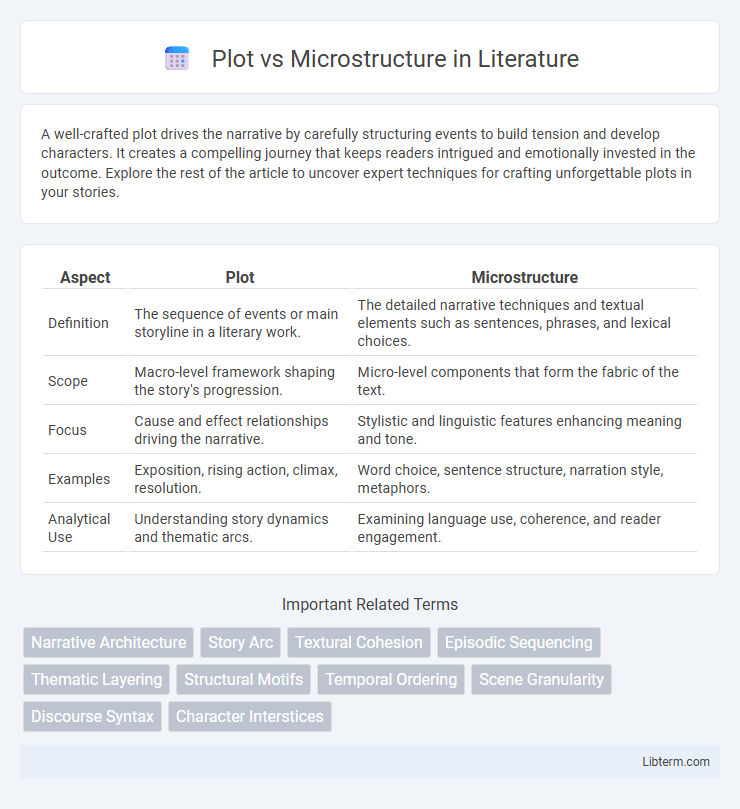 Microstructure vs Plot in Literature - What is The Difference?
