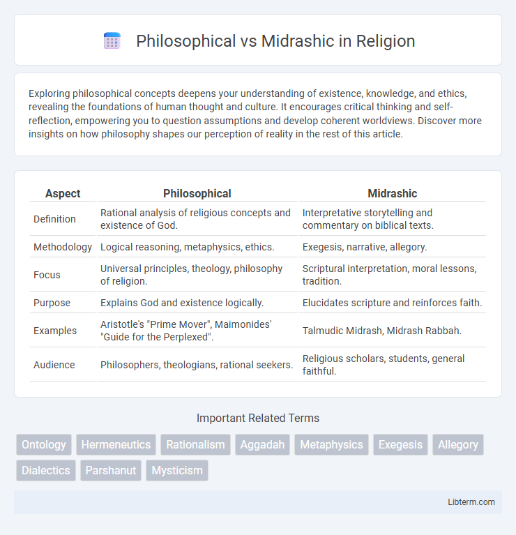 Midrashic vs Philosophical in Religion - What is The Difference?