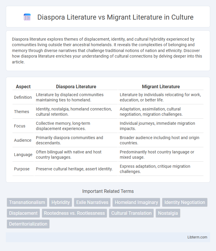 Migrant Literature vs Diaspora Literature in Culture - What is The Difference?