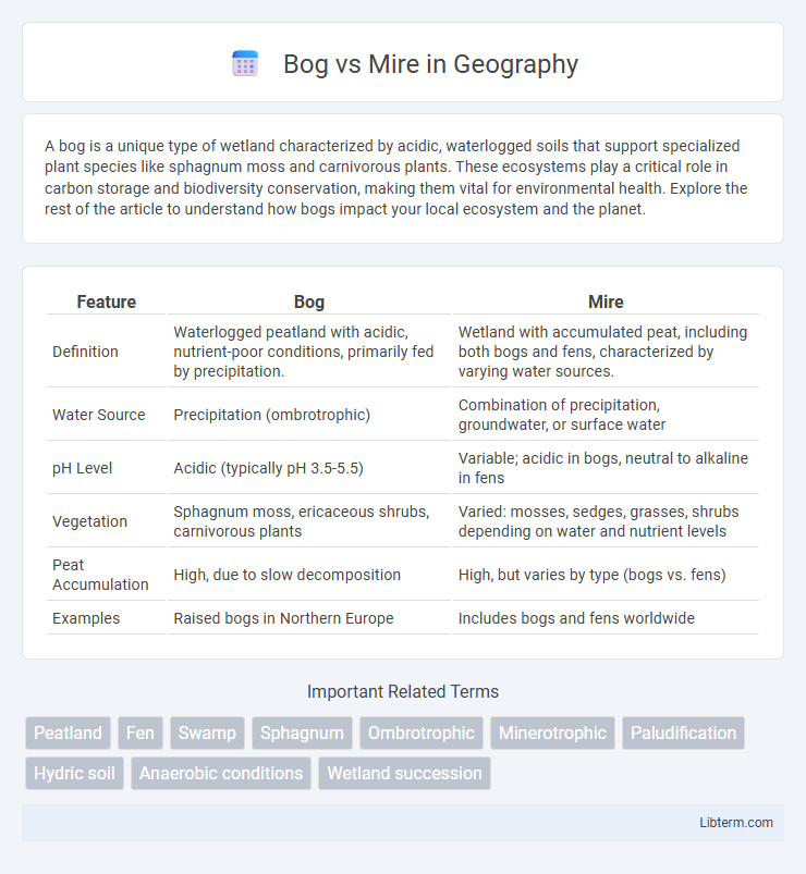 Mire vs Bog in Geography - What is The Difference?