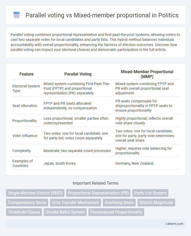 Mixed-member proportional vs Parallel voting in Politics - What is The Difference?