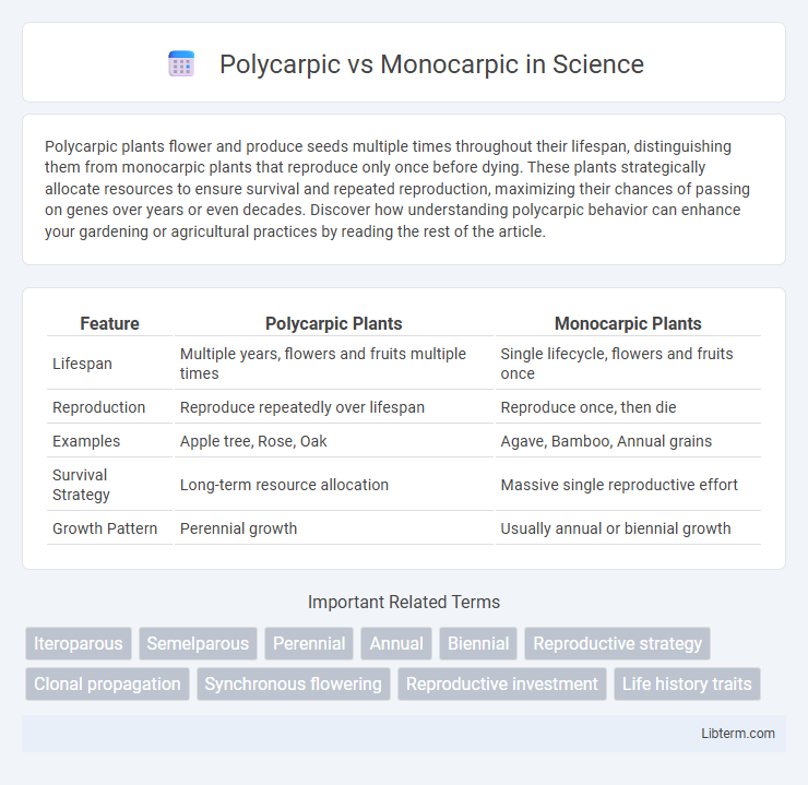 Monocarpic vs Polycarpic in Science - What is The Difference?