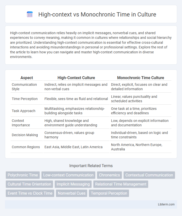 Monochronic Time vs High-context in Culture - What is The Difference?