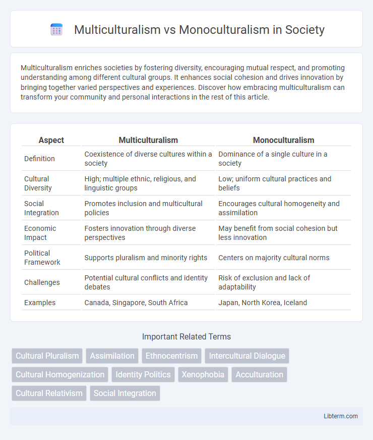 Monoculturalism vs Multiculturalism in Society - What is The Difference?