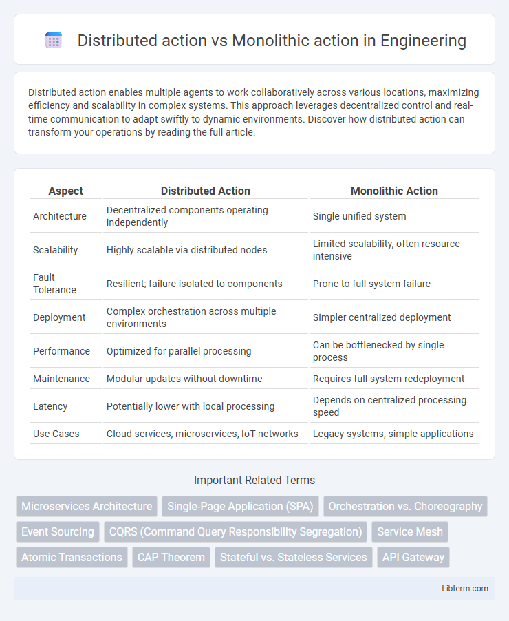 Monolithic action vs Distributed action in Engineering - What is The Difference?