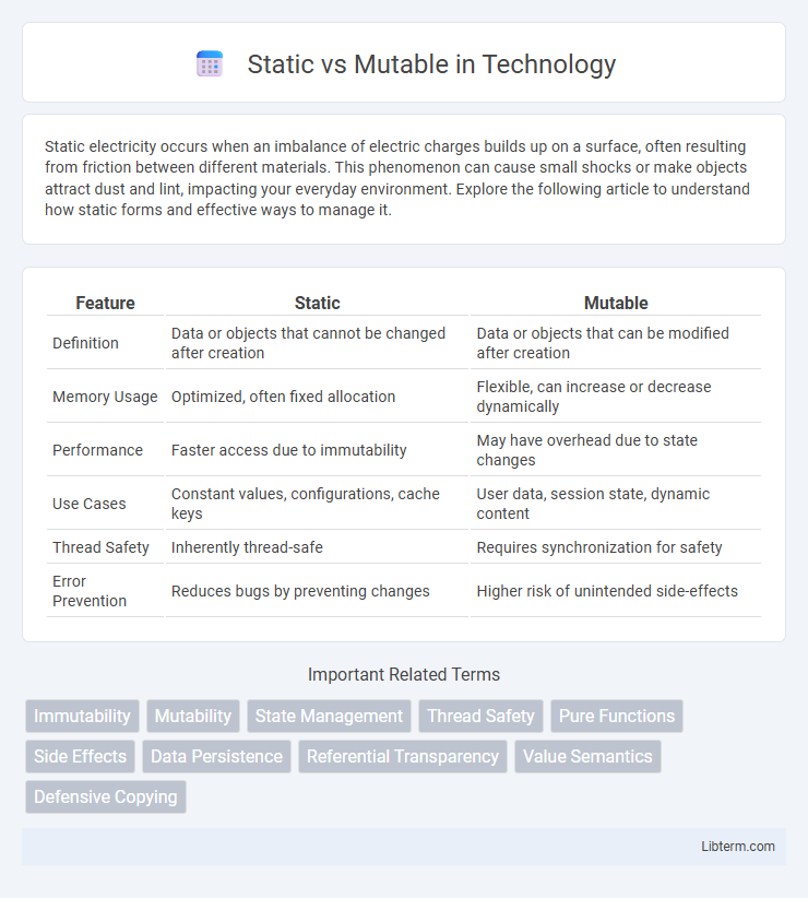 Mutable vs Static in Technology - What is The Difference?