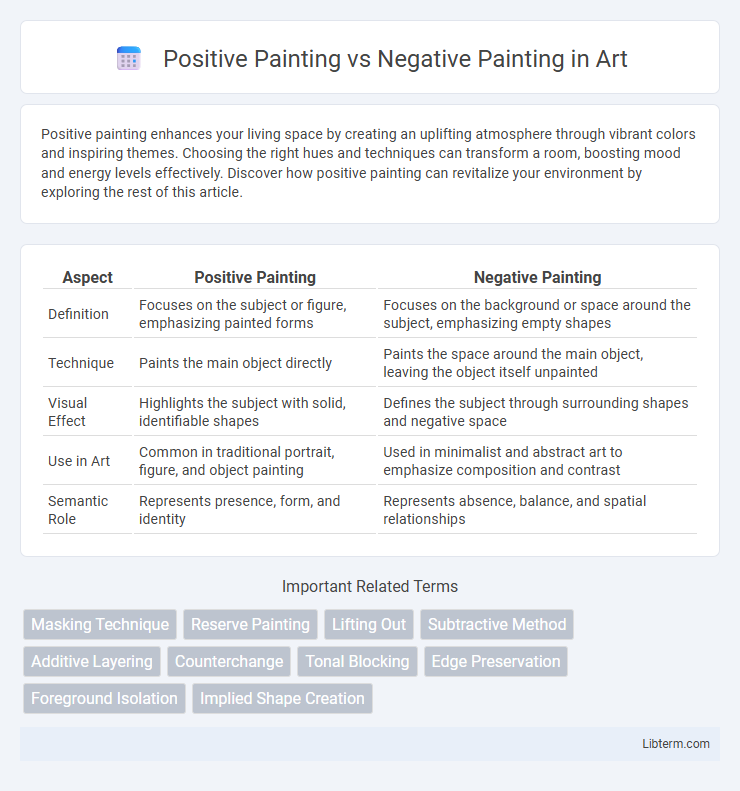 Negative Painting vs Positive Painting in Art - What is The Difference?
