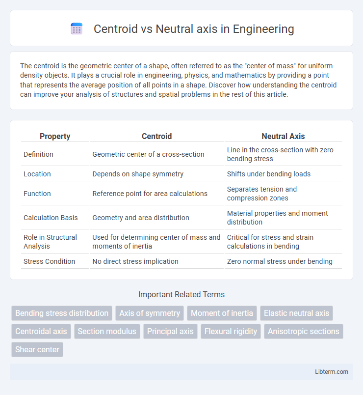 Neutral axis vs Centroid in Engineering - What is The Difference?