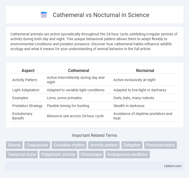 Nocturnal vs Cathemeral in Science - What is The Difference?