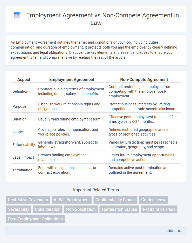 Non-Compete Agreement vs Employment Agreement in Law - What is The Difference?
