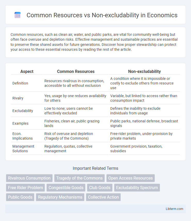 Non-excludability vs Common Resources in Economics - What is The Difference?