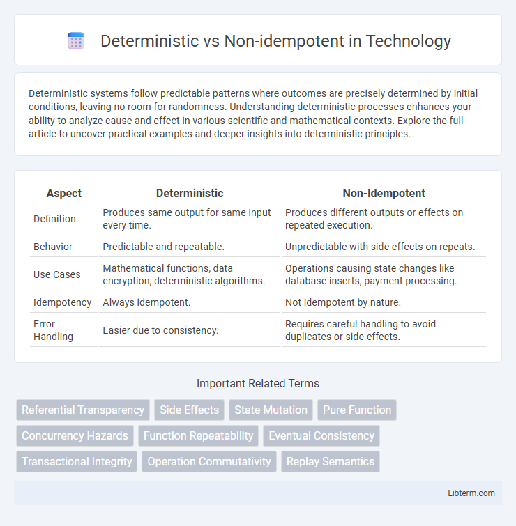 Non-idempotent vs Deterministic in Technology - What is The Difference?