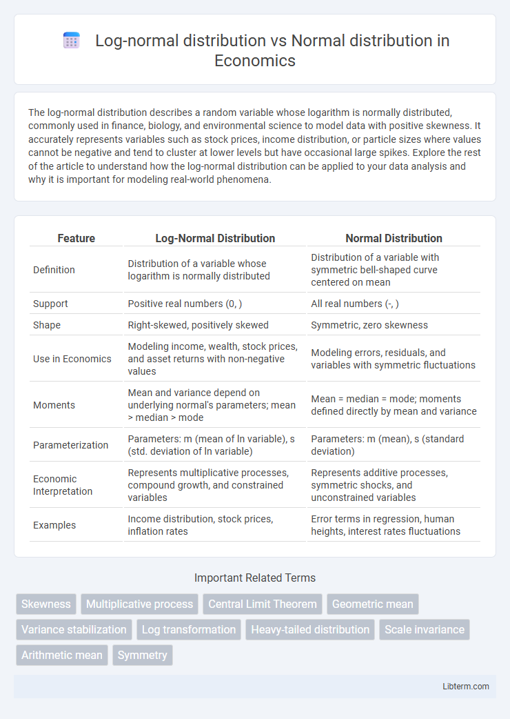 Normal distribution vs Log-normal distribution in Economics - What is The Difference?