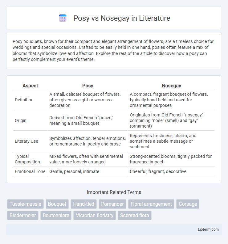 Nosegay vs Posy in Literature - What is The Difference?