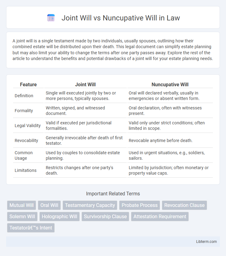 Nuncupative Will vs Joint Will in Law - What is The Difference?