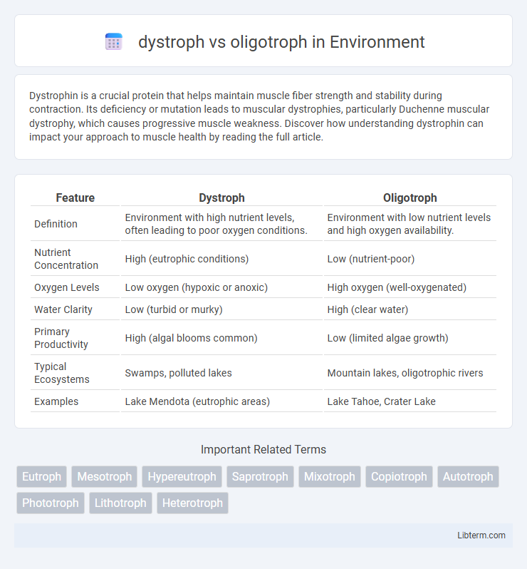 oligotroph vs dystroph in Environment - What is The Difference?