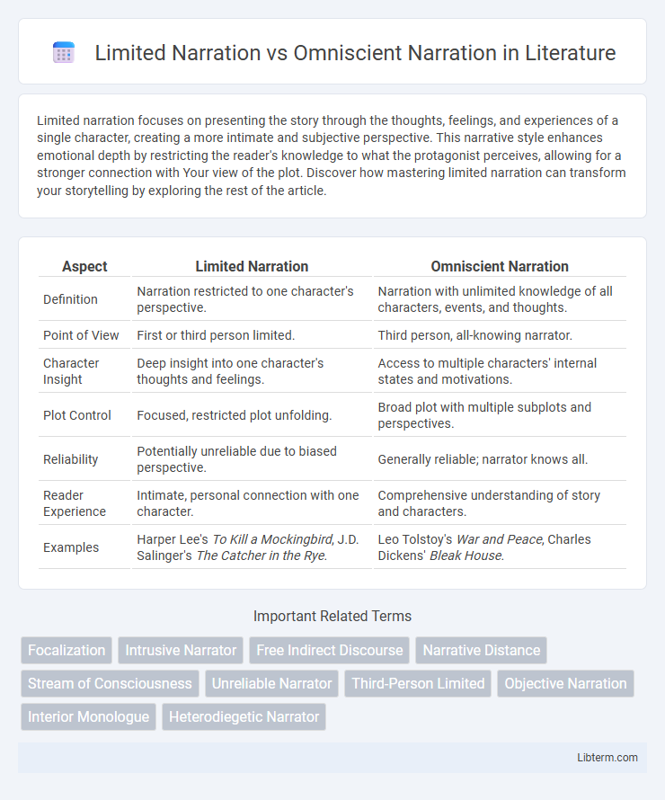 Omniscient Narration vs Limited Narration in Literature - What is The Difference?