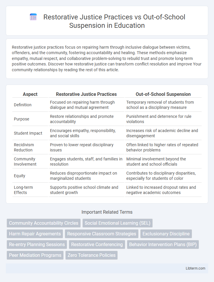 Out-of-School Suspension vs Restorative Justice Practices in Education - What is The Difference?