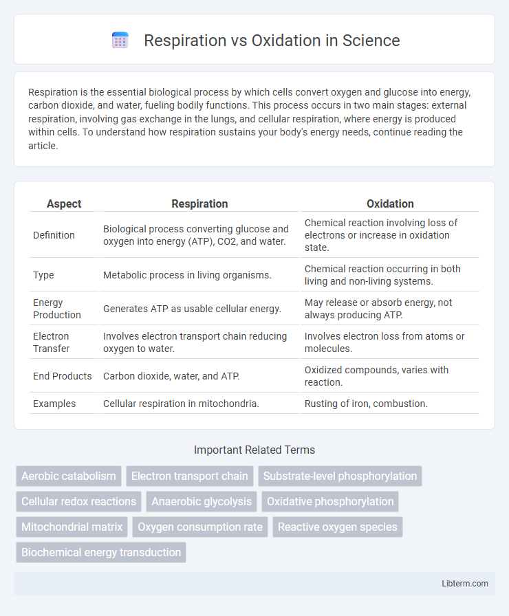 Oxidation vs Respiration in Science - What is The Difference?
