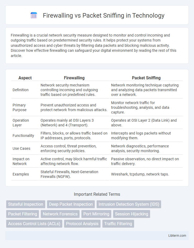Packet Sniffing vs Firewalling in Technology - What is The Difference?