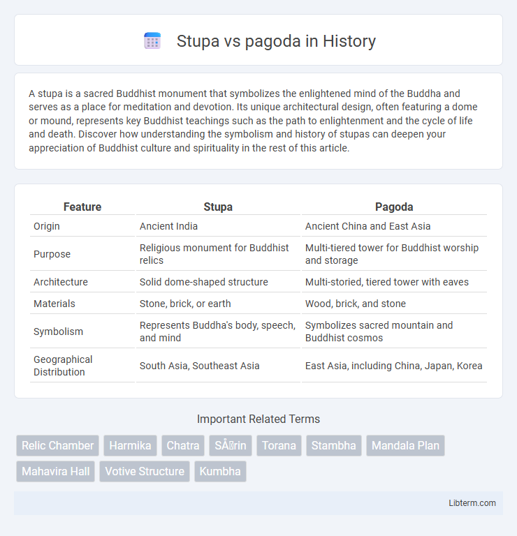 pagoda vs Stupa in History - What is The Difference?