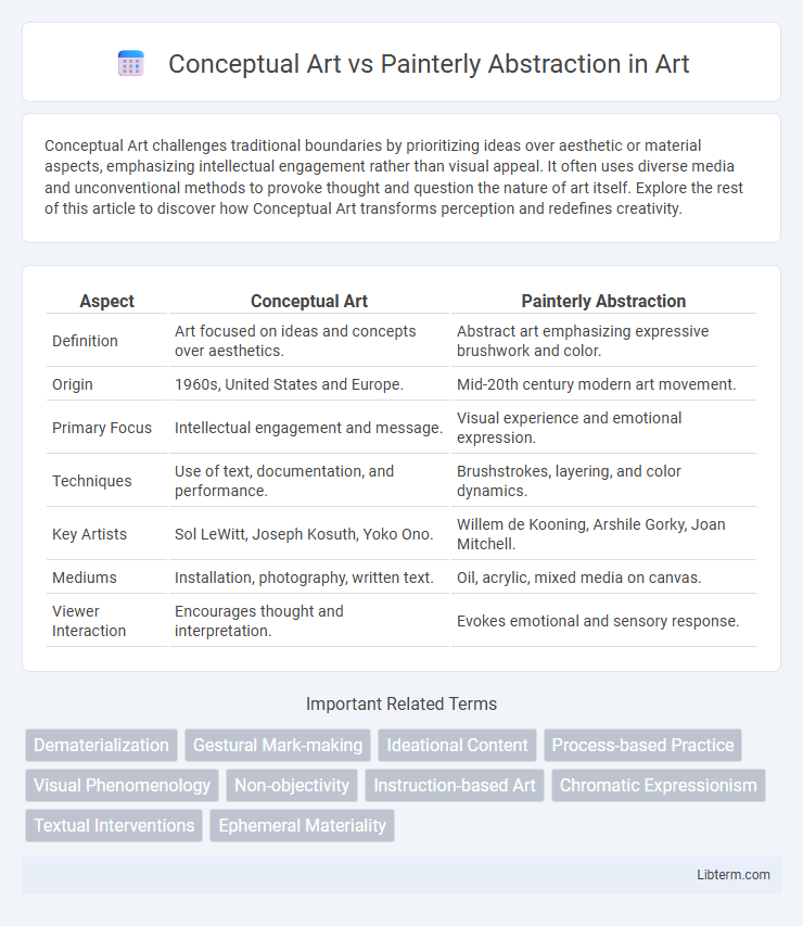 Painterly Abstraction vs Conceptual Art in Art - What is The Difference?