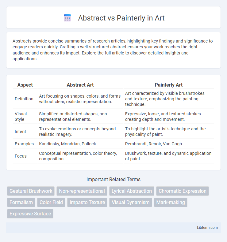 Painterly vs Abstract in Art - What is The Difference?