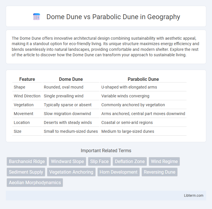 Parabolic Dune vs Dome Dune in Geography - What is The Difference?