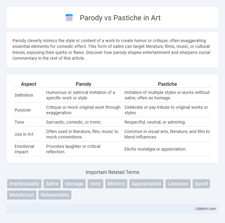 Pastiche vs Parody in Art - What is The Difference?