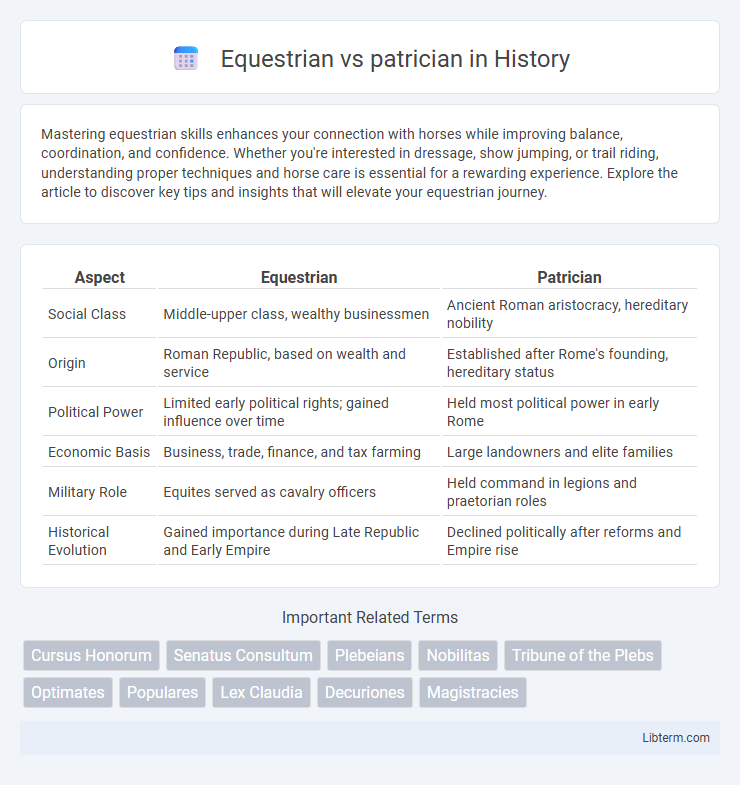 patrician vs Equestrian in History - What is The Difference?