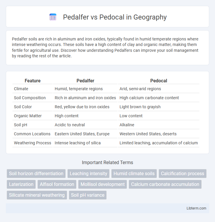 Pedocal vs Pedalfer in Geography - What is The Difference?
