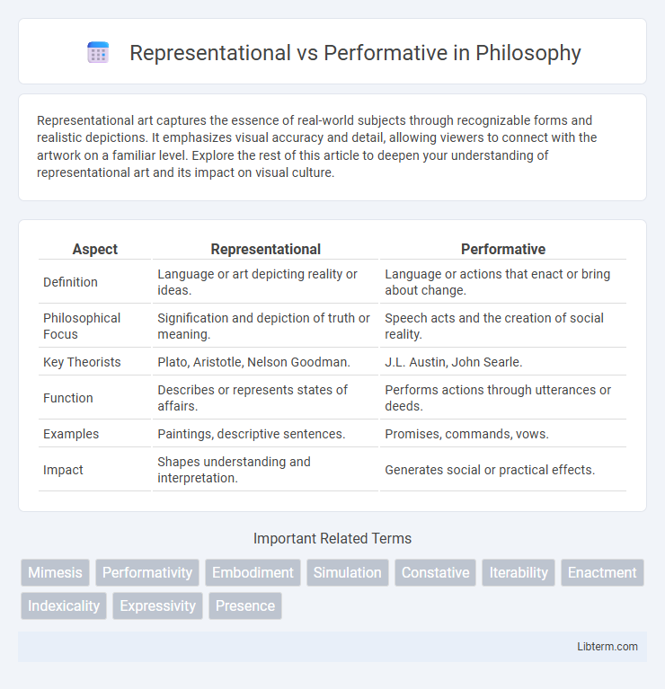Performative vs Representational in Philosophy - What is The Difference?