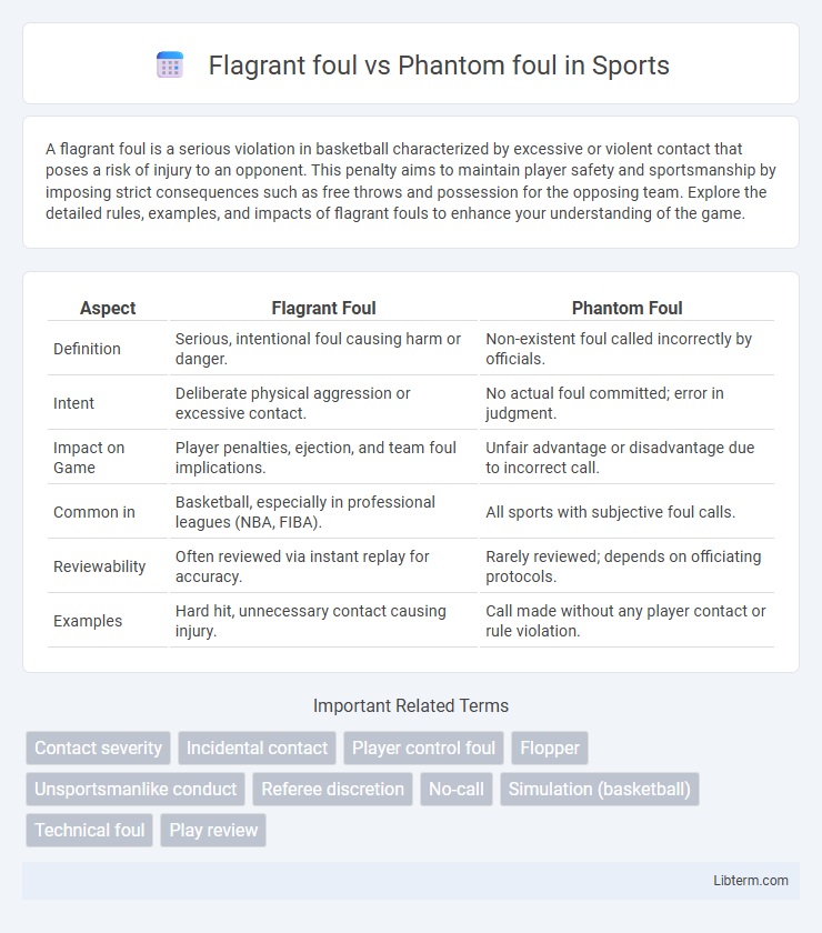 Phantom foul vs Flagrant foul in Sports - What is The Difference?