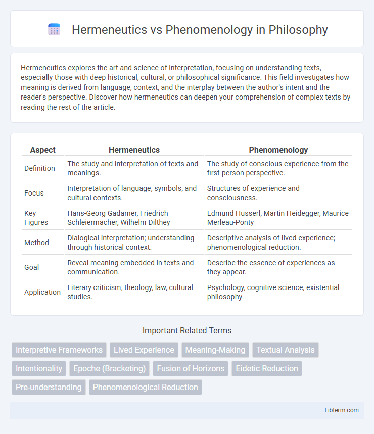 Phenomenology vs Hermeneutics in Philosophy - What is The Difference?