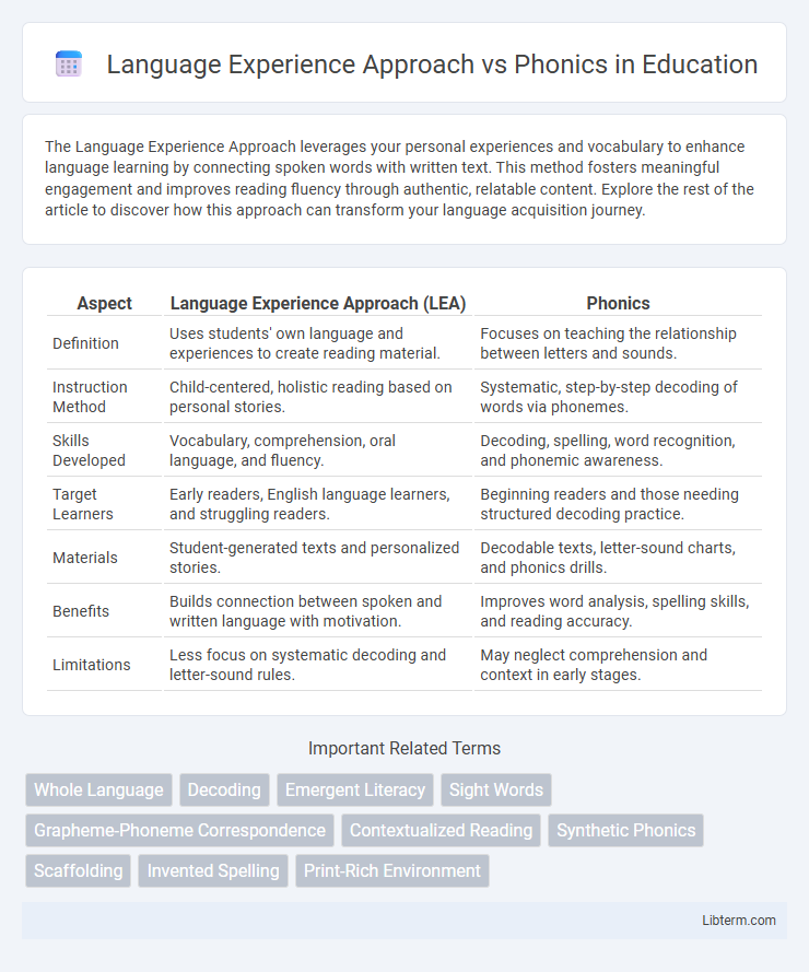 Phonics vs Language Experience Approach in Education - What is The Difference?